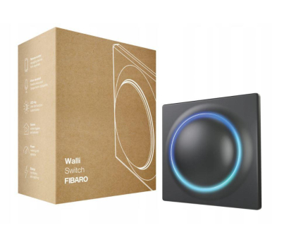 Czujnik inteligentny Fibaro Switch Walli czarny FGWDSEU-221-8